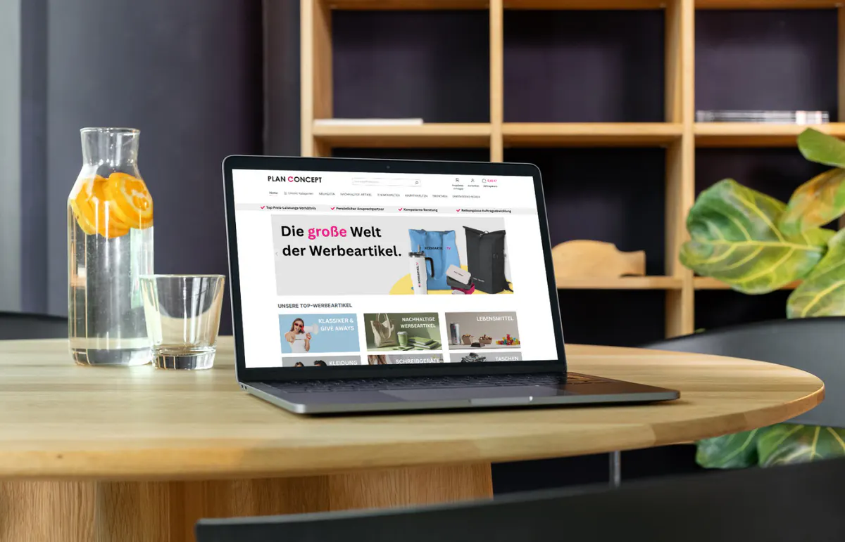 Beispiel eines individuellen Werbemittelshops